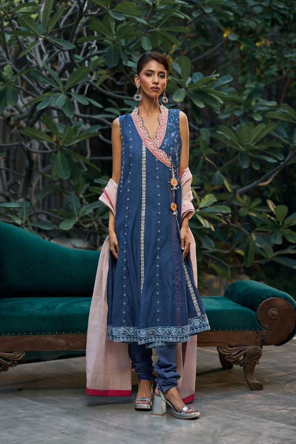 Layla Chatoor | Luxury Pret | Leena - Luxury Dress - available at Maria Faisal in UK and USA.