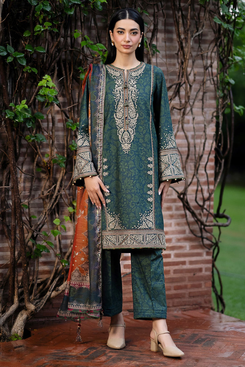 Jazmin | Winter Edition 24 | VISCOSE UW-0062 - Designer Dress with Intricate embroidery and embellishments. Shop elegent wedding dress at Maria Faisal.