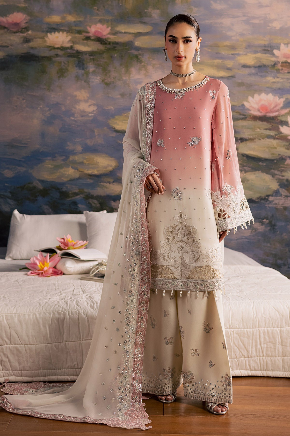 Nureh | Fancy Formal 26 | NP-782 - Formal Dress - available at Maria Faisal in UK and USA.