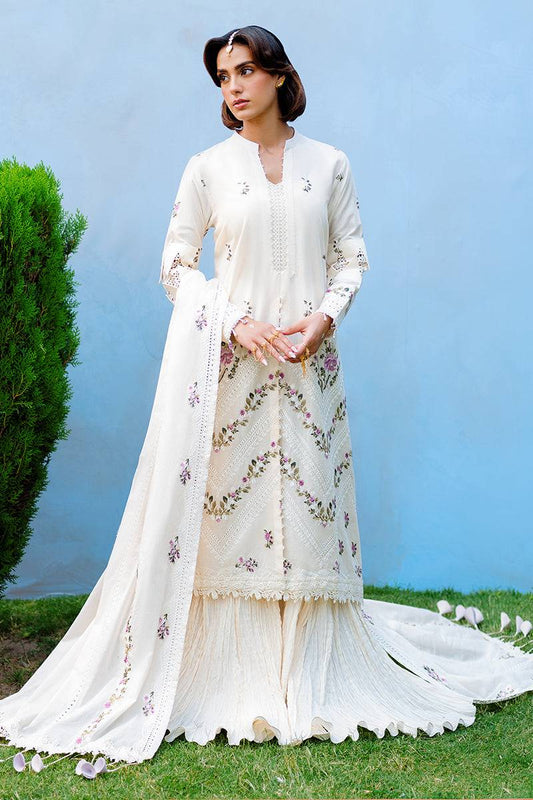 Cross Stitch | Eid Lawn Edit 25 | PETAL PARADISE by Maria Faisal - Registered Vendor of : Cross Stitch - type : Ladies Clothes - 100% original wedding dresses