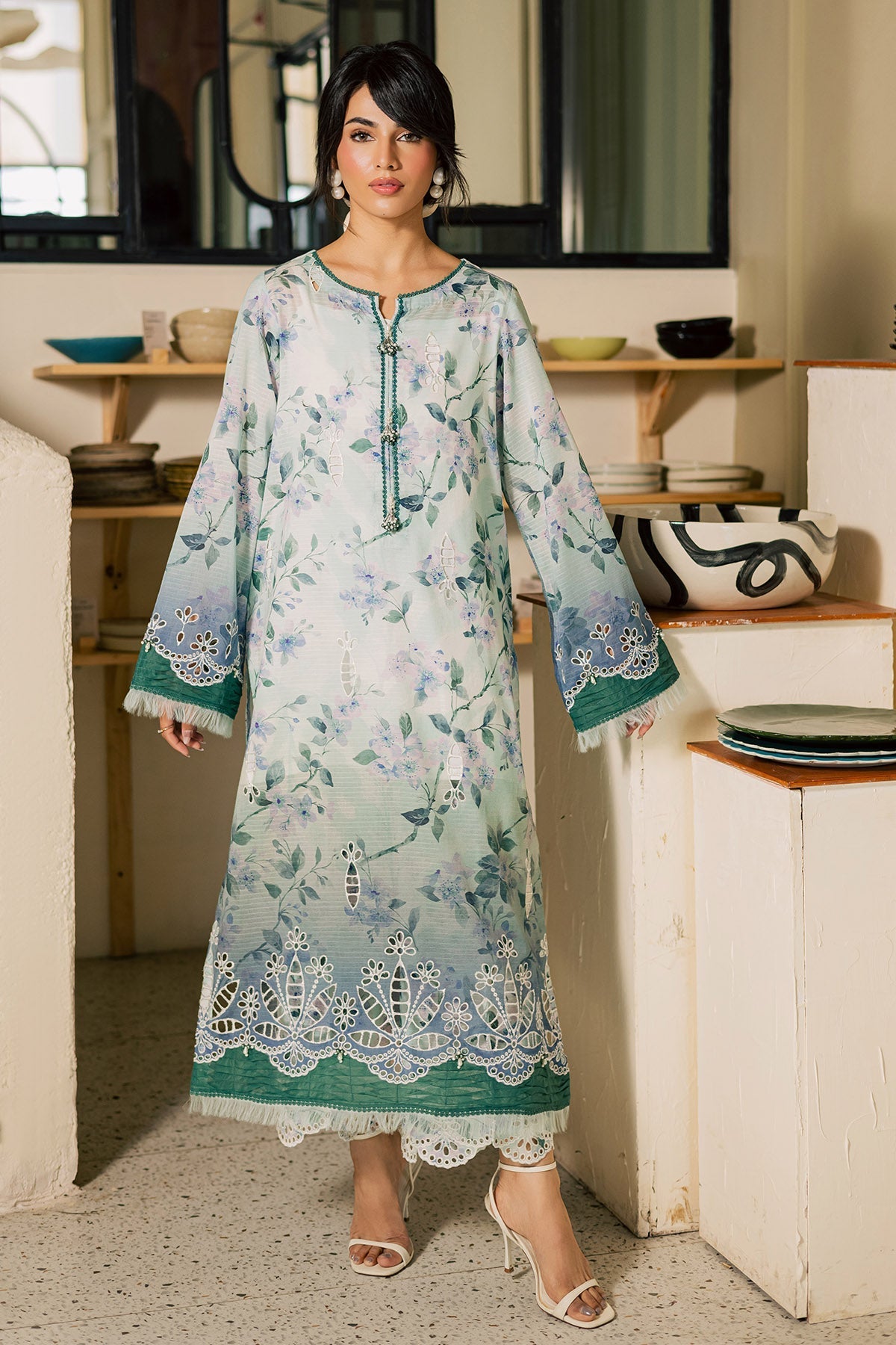Nureh | Ballerina Summer 26 | NU2-197 - Dress - available at Maria Faisal in UK and USA.