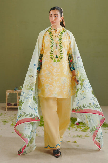 Zara Shahjahan | Coco Prints 26 | Ayla-8A - Casual Dress - available at Maria Faisal in UK and USA.