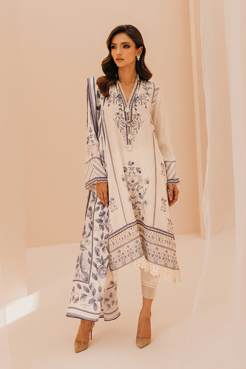 Mina Hasan | Signature Pret | Blue Hue - Luxury Dress - available at Maria Faisal in UK and USA.