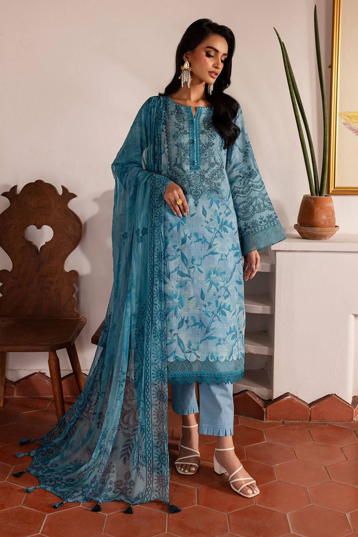Nureh | Printed lawn 25 | SP-140 by Maria Faisal - Registered Vendor of : Nureh - type : Ladies Clothes - 100% original wedding dresses