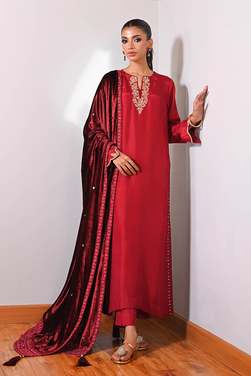 Hue Pret | Farasha Luxury Winter | Nurgul - Ladies Clothes - Maria Faisal