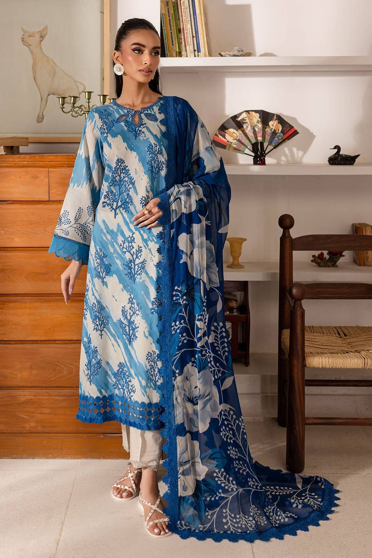 Nureh | Printed Lawn 25 | SP-148 by Maria Faisal - Registered Vendor of : Nureh - type : Ladies Clothes - 100% original wedding dresses