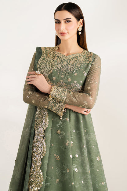 Farasha | Fiorella Formals | Olive Aura - Ladies Clothes - Maria Faisal