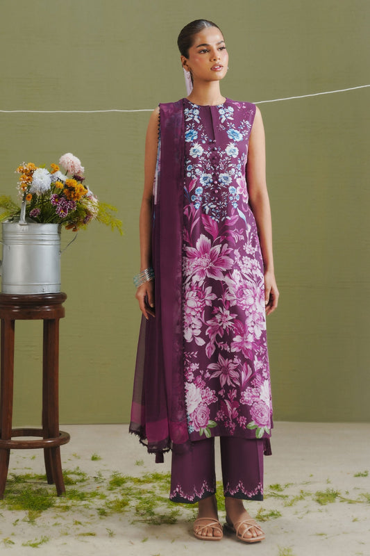 Zara Shahjahan | Coco Prints 26 | Aero-6B - Casual Dress - available at Maria Faisal in UK and USA.