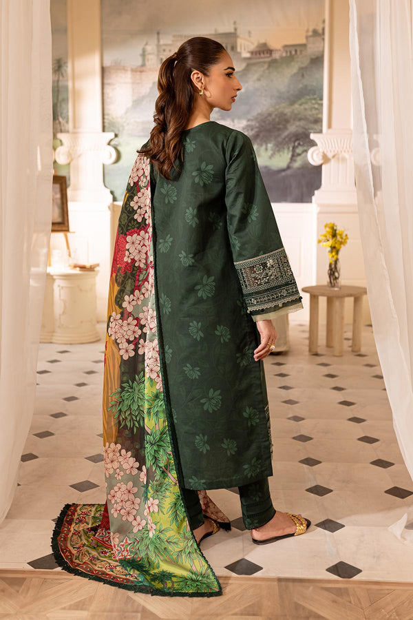 Farasha | Seraya Lawn 24 | JADE - Designer Dress with Intricate embroidery and embellishments. Shop elegent wedding dress at Maria Faisal.