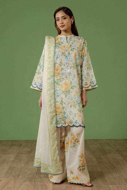 Zara Shahjahan | Coco Prints 26 | Aurelia-7A - Casual Dress - available at Maria Faisal in UK and USA.