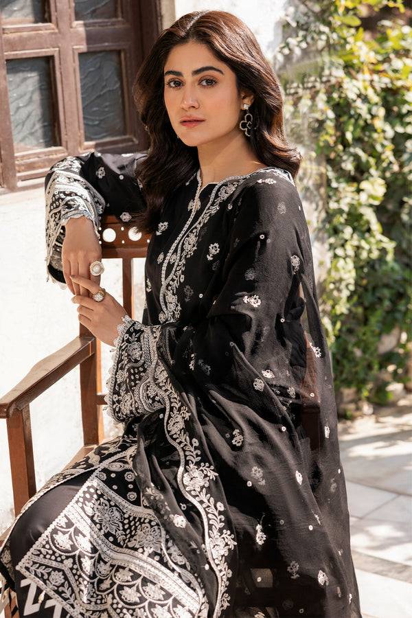 Farasha | Summer Weaves Embroidered Lawn | Midnight Glow by Maria Faisal - Registered Vendor of : Farasha - type : Ladies Clothes - 100% original wedding dresses