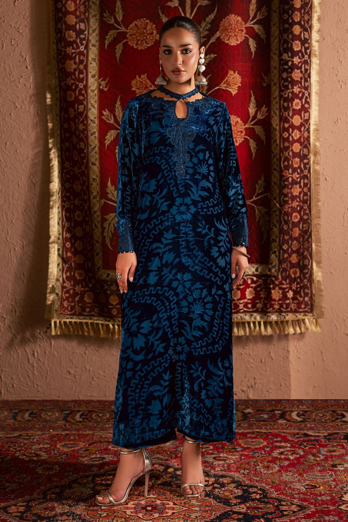 NU2-188 – authentic Pakistani dress from the Ballerina Winter 25 collection for women in the UK
