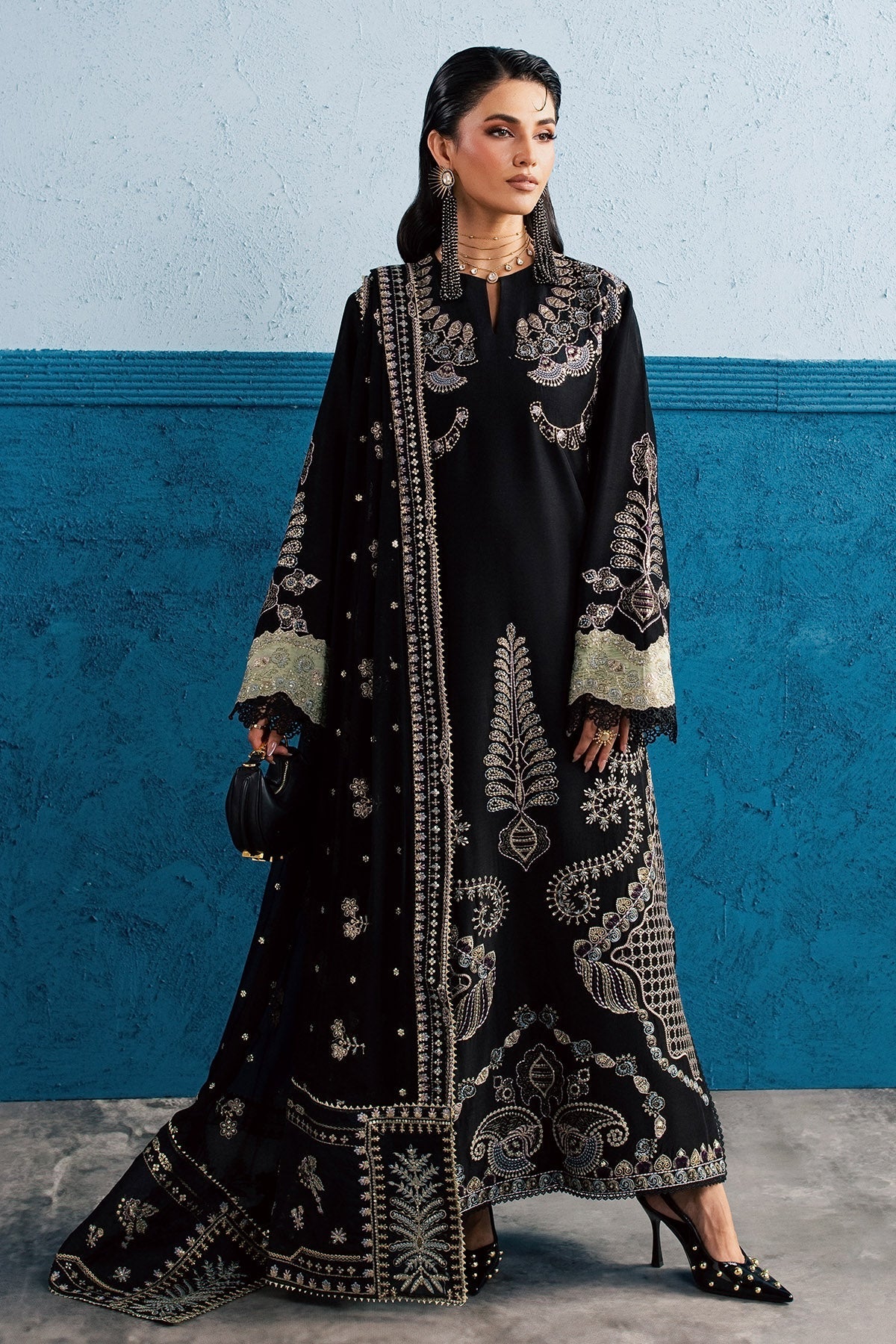 Nureh | Fancy Formal 26 | NP-825 - Formal Dress - available at Maria Faisal in UK and USA.