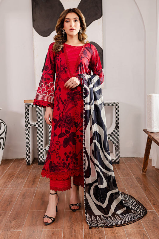 Nureh | Signature Prints 26 | SP-100 - Dress - available at Maria Faisal in UK and USA.