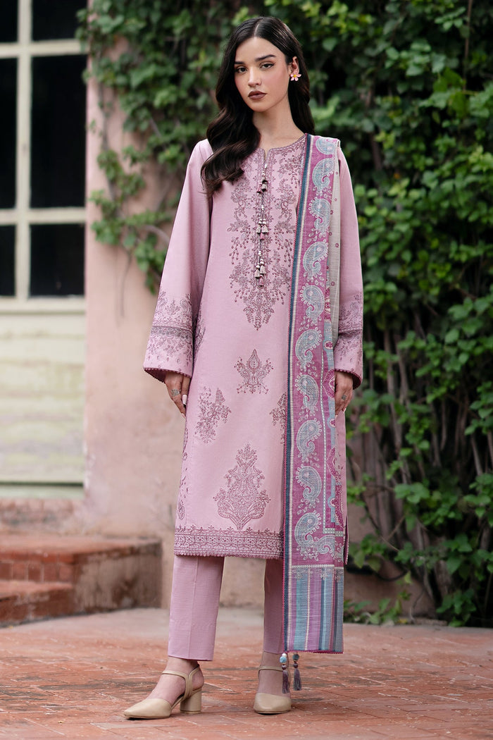 Jazmin | Winter Edition 24 | KHADDAR UW-0061 - Designer Dress with Intricate embroidery and embellishments. Shop elegent wedding dress at Maria Faisal.