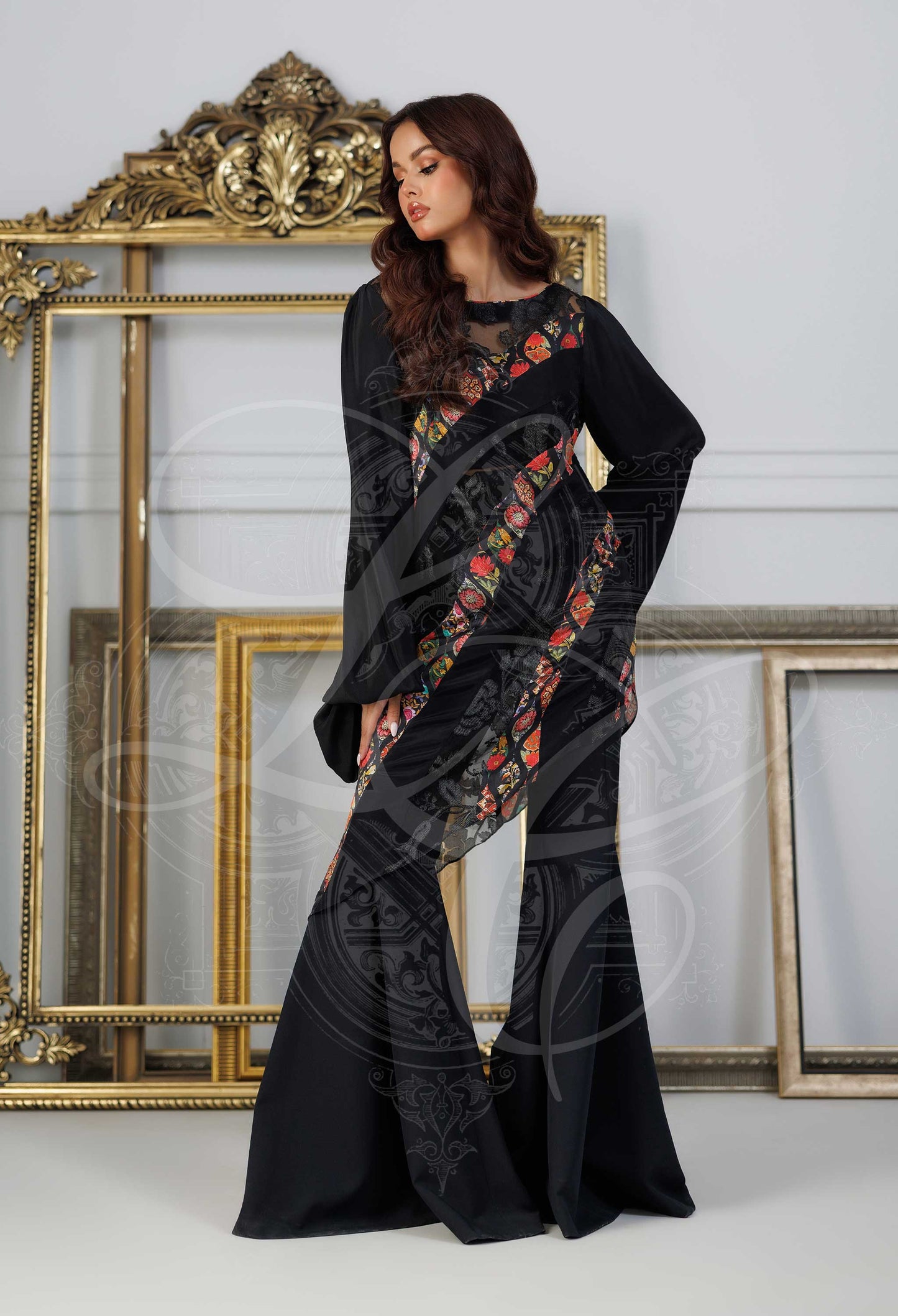Layla Chatoor | Pret A Porter | LC-34 - Luxury Dress - available at Maria Faisal in UK and USA.