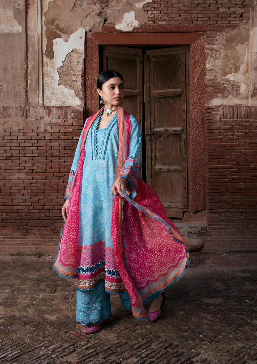 Kahf Premium | Prints Collection 26 | KPS-7B SHABNAM - Luxury Dress - available at Maria Faisal in UK and USA.