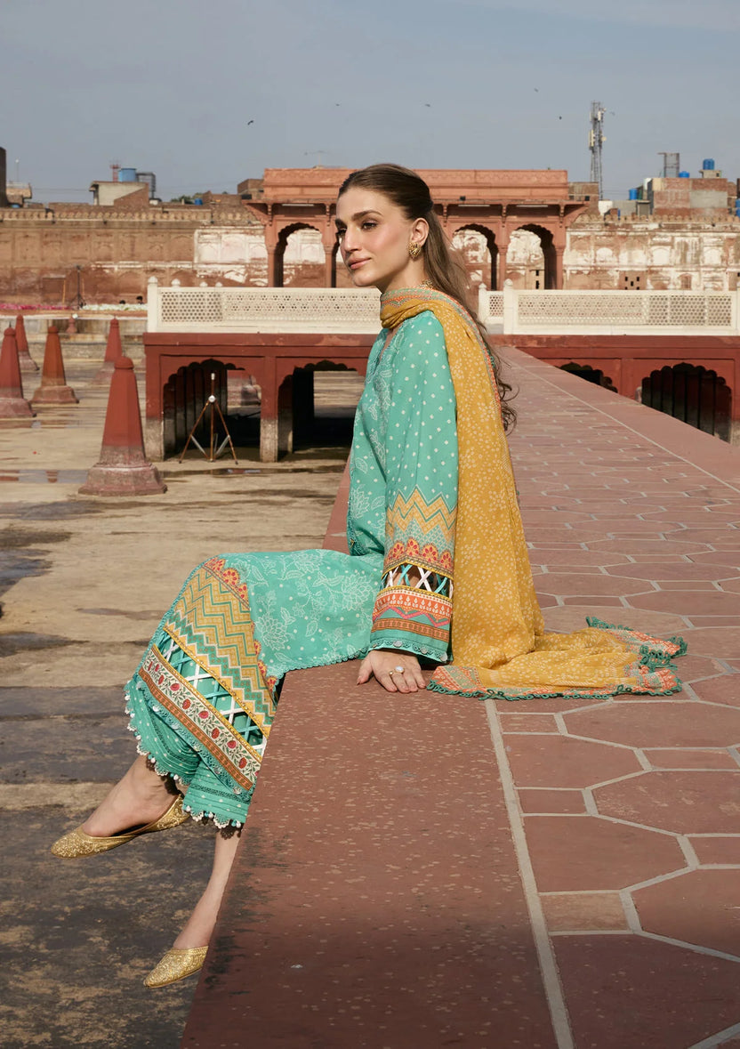 Kahf Premium | Prints Collection 26 | KPS-7A NAZISH - Luxury Dress - available at Maria Faisal in UK and USA.