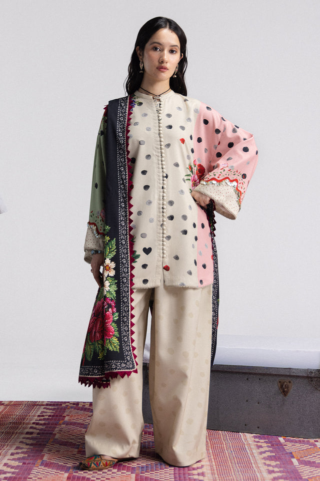 Zara ShahJahan | Coco Prints Winter 26 | Amelia-5A - Luxury Dress - available at Maria Faisal in UK and USA.