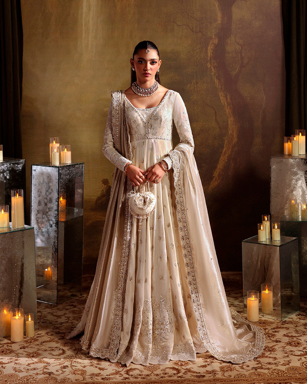 Faiza Saqlain | Zaeva Wedding Formals | Catia - Wedding Dress - available at Maria Faisal in UK and USA.