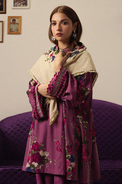 Zara ShahJahan | Coco Prints Winter 26 | Katya-9A - Luxury Dress - available at Maria Faisal in UK and USA.