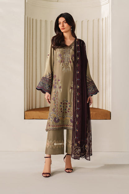 Iznik | Chinon Chiffon | UE-614 - Dress - available at Maria Faisal in UK and USA.
