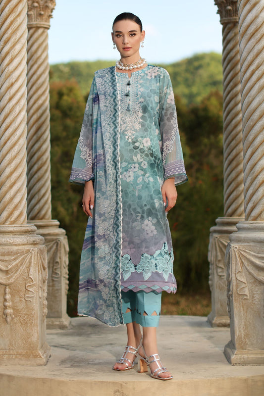 Nureh | Signature Prints 26 | SP-196 - Dress - available at Maria Faisal in UK and USA.