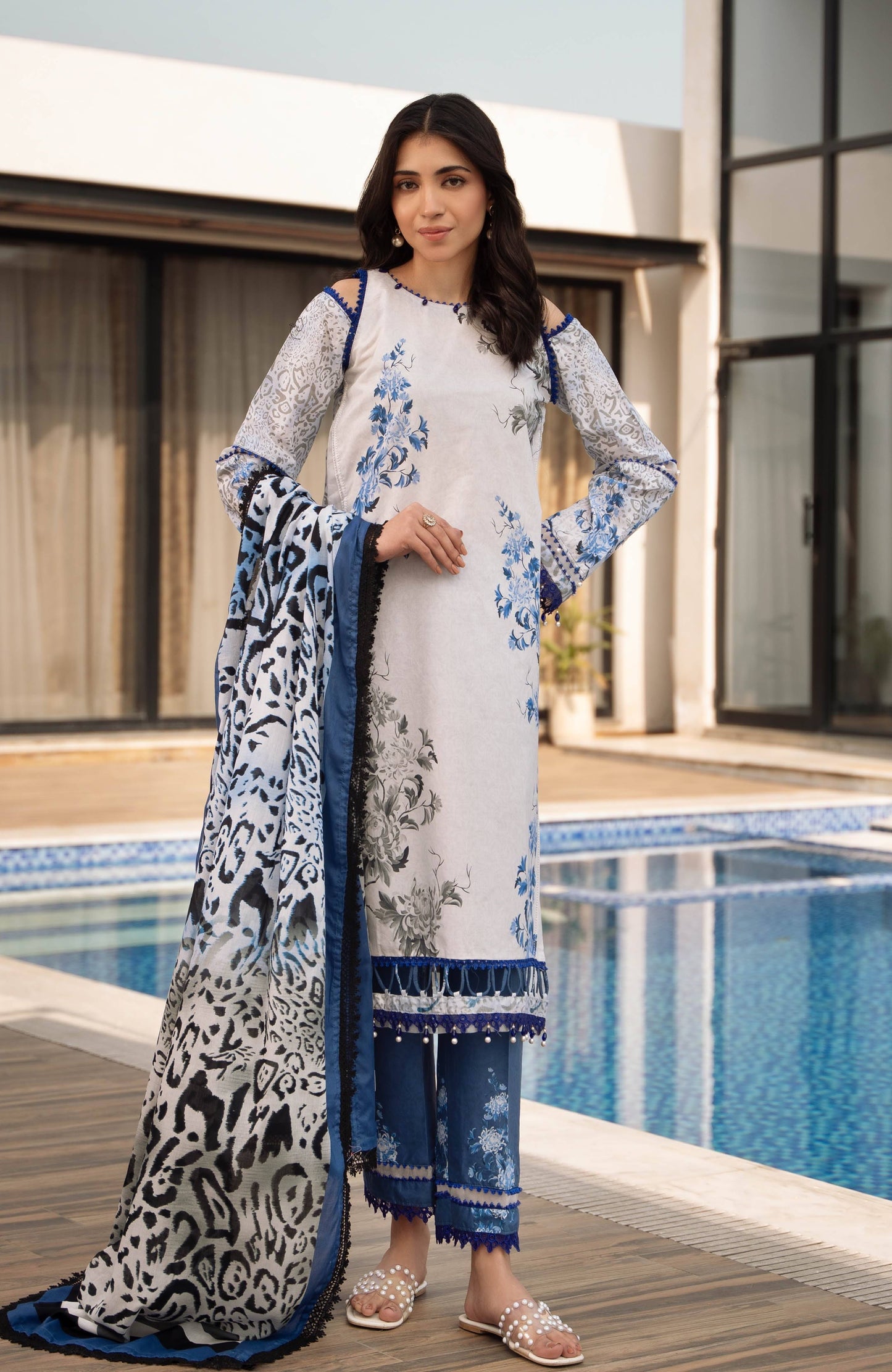 Alzohaib | Premium Prints 25 | AZP-25-02 by Maria Faisal - Registered Vendor of : Alzohaib - type : Ladies Clothes - 100% original wedding dresses