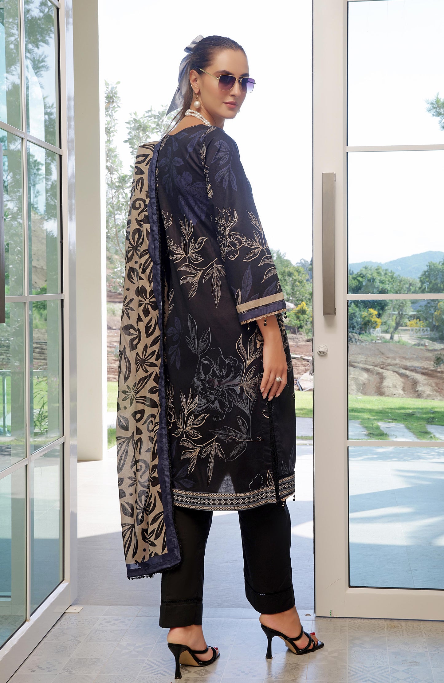 Alzohaib | Digital Printed Cambric | Colors Digital Cambric 3 Piece-CDC-25-02 - Ladies Clothes - Maria Faisal