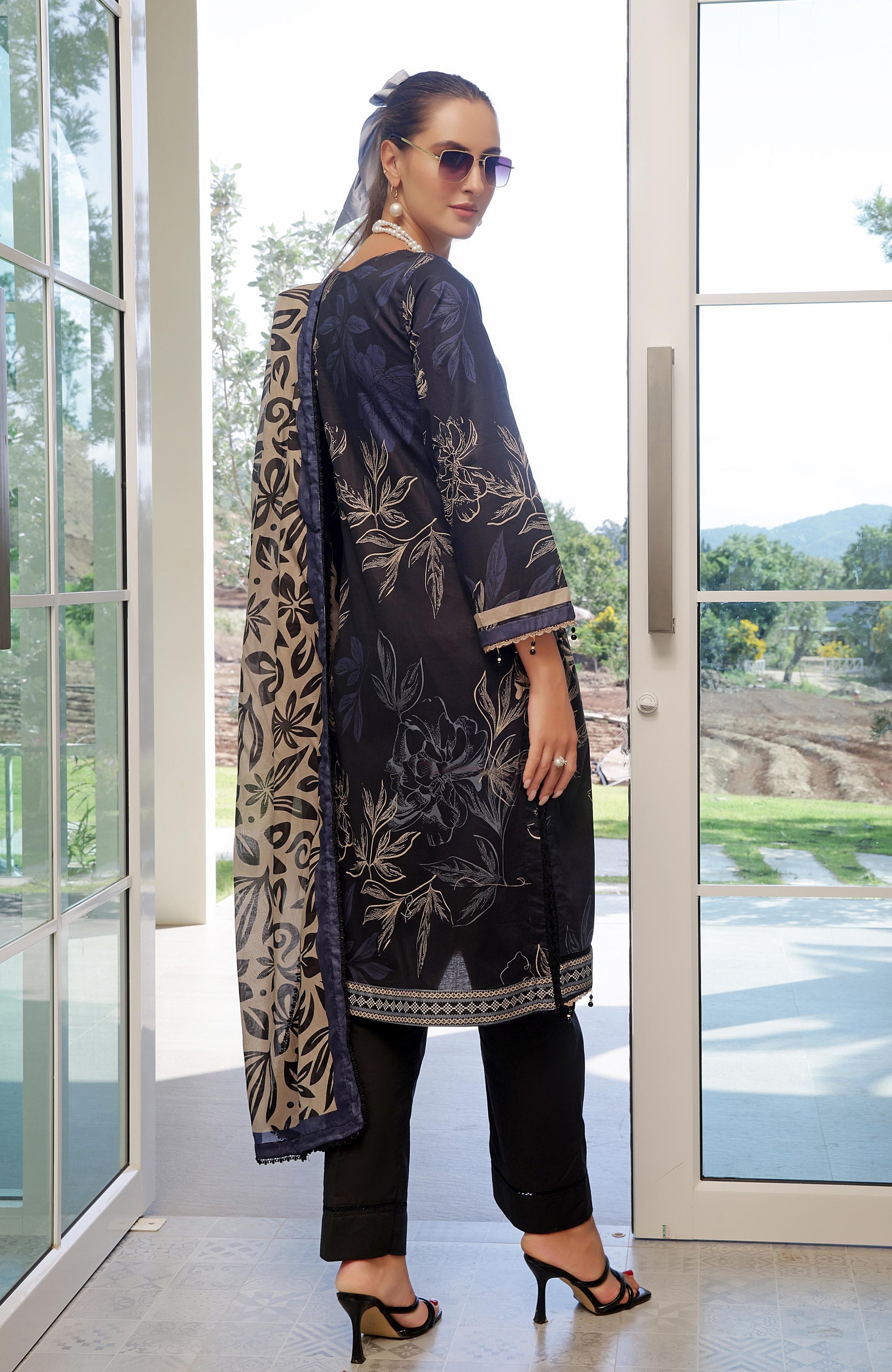 Alzohaib | Digital Printed Cambric | Colors Digital Cambric 3 Piece-CDC-25-02 - Ladies Clothes - Maria Faisal
