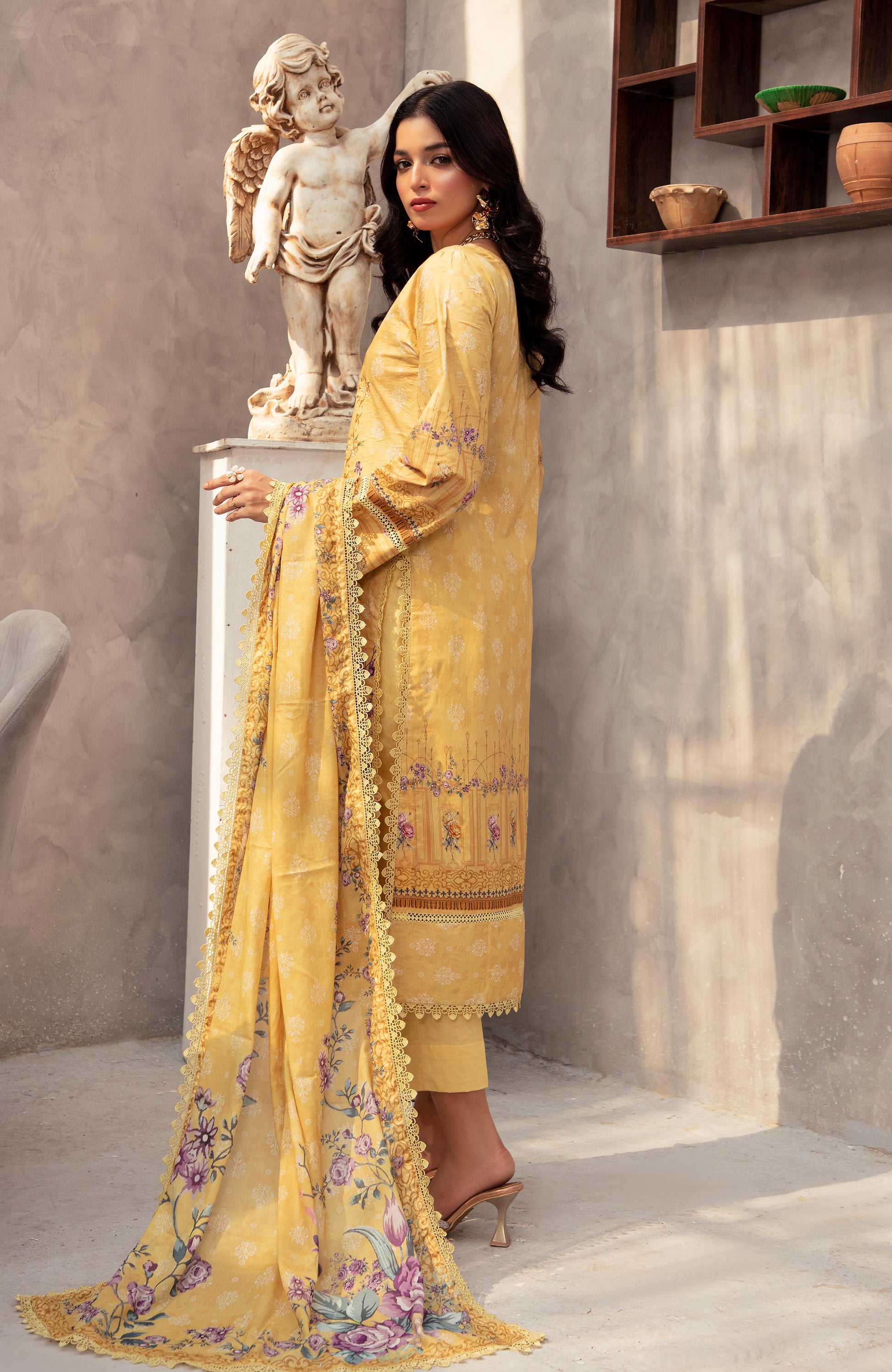 Alzohaib | Digital Printed Cambric | Colors Digital Cambric 3 Piece-CDC-2-25-02 - Ladies Clothes - Maria Faisal
