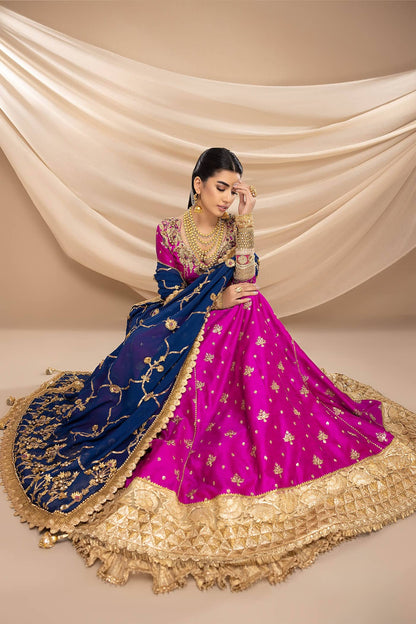 Nilofer Shahid | Shama e Mehfil | Nawazish - Bridal Dress - available at Maria Faisal in UK and USA.