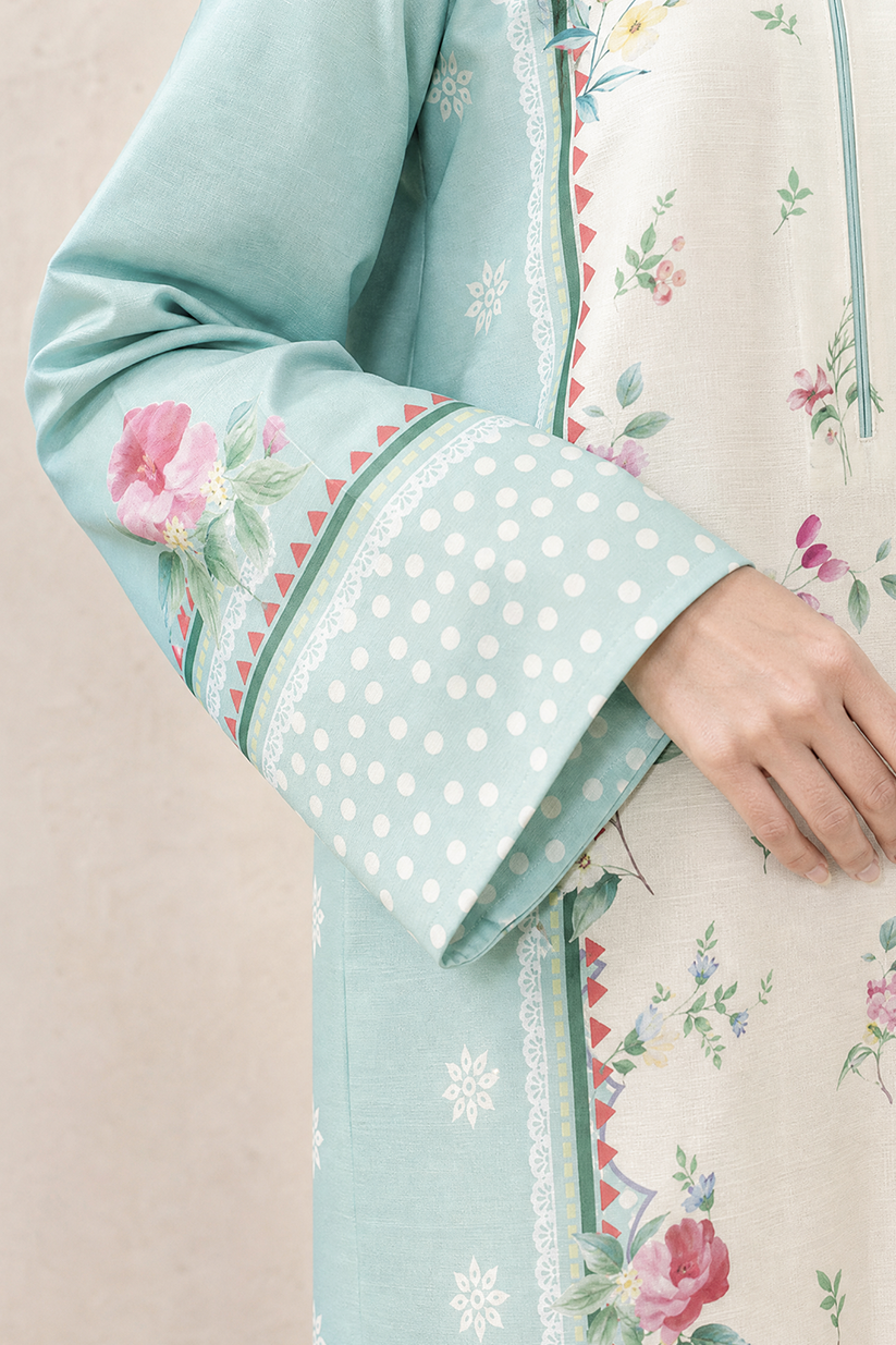Saad Shaikh | Ease Fall Edit 26 | D-02 Kaftan - Casual Dress - available at Maria Faisal in UK and USA.