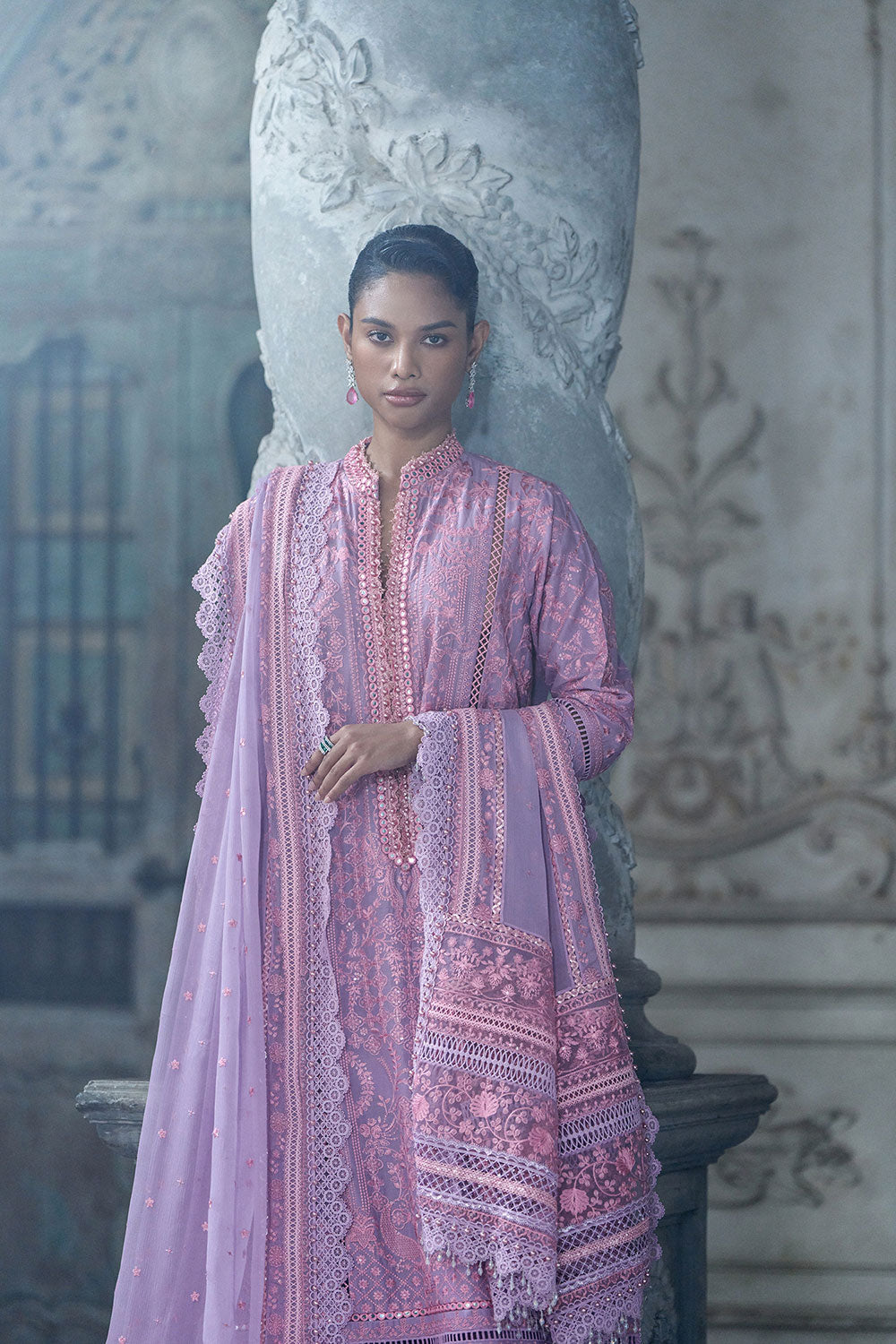 Sobia Nazir | Luxury Lawn Eid 26 | 2A - Luxury Dress - available at Maria Faisal in UK and USA.