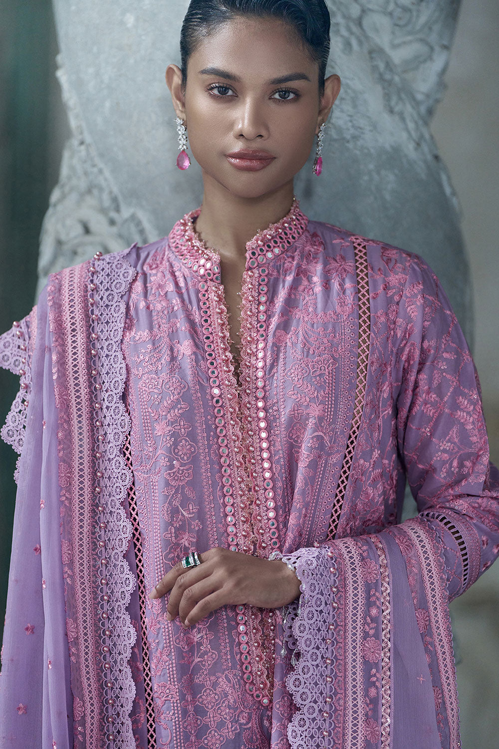 Sobia Nazir | Luxury Lawn Eid 26 | 2A - Luxury Dress - available at Maria Faisal in UK and USA.