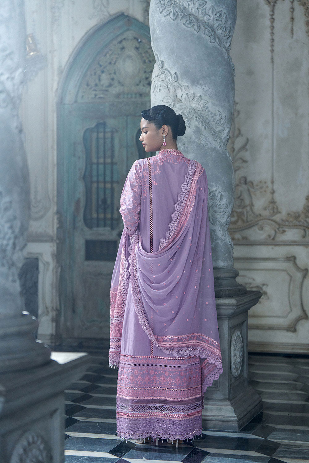 Sobia Nazir | Luxury Lawn Eid 26 | 2A - Luxury Dress - available at Maria Faisal in UK and USA.