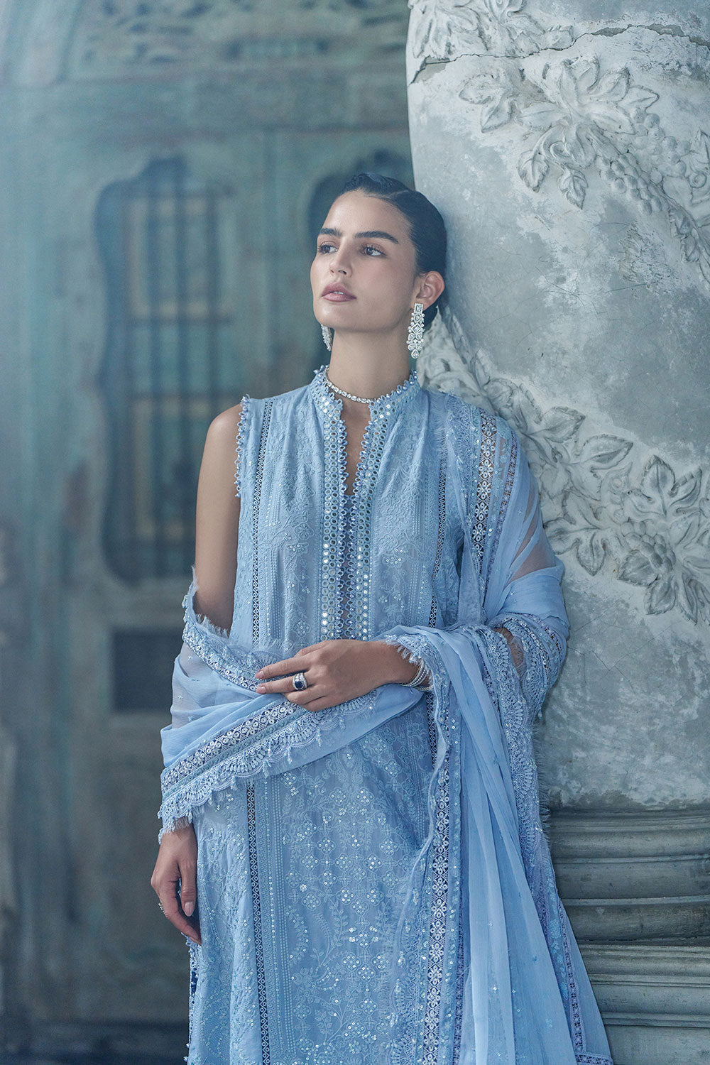 Sobia Nazir | Luxury Lawn Eid 26 | 2B - Luxury Dress - available at Maria Faisal in UK and USA.
