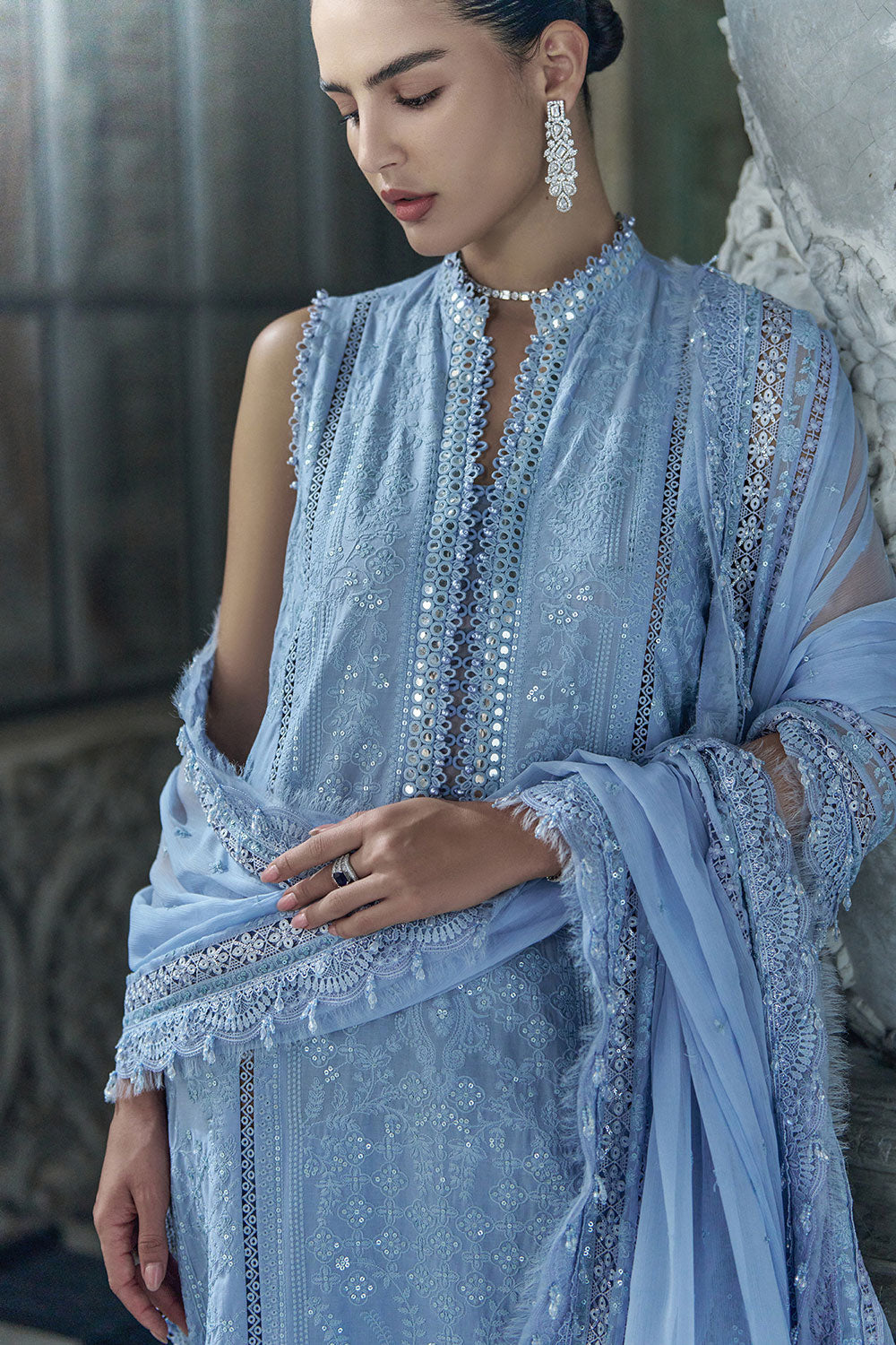 Sobia Nazir | Luxury Lawn Eid 26 | 2B - Luxury Dress - available at Maria Faisal in UK and USA.
