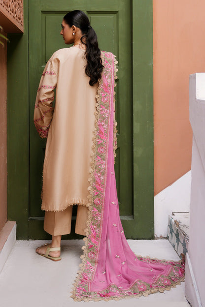 Marjjan | Leya Collection | MBL-92 (SKIN) - Luxury Dress - available at Maria Faisal in UK and USA.