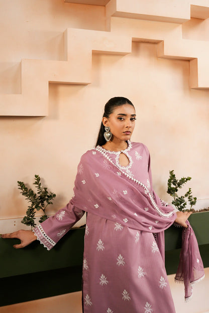 Marjjan | Leya Collection | MBL-98 (LILAC) - Luxury Dress - available at Maria Faisal in UK and USA.