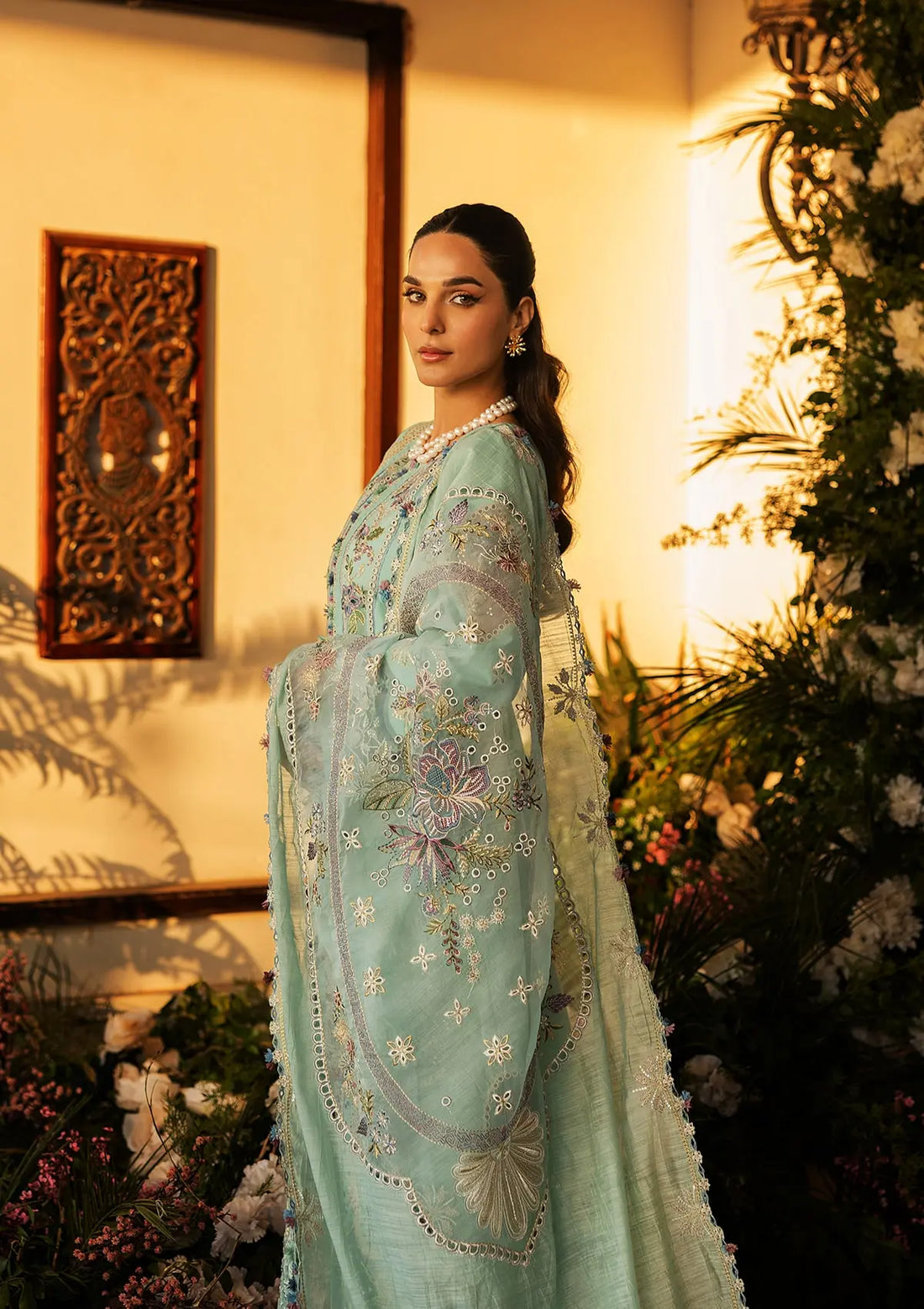 Kahf Premium | Luxury Lawn 25 | KLR-10 Elva by Maria Faisal - Registered Vendor of : Kahf Premium - type : Ladies Clothes - 100% original wedding dresses