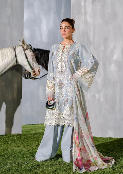 Elaf Premium | Luxury Lawn 25 | ELH-7B ISSABEL by Maria Faisal - Registered Vendor of : Elaf Premium - type : Ladies Clothes - 100% original wedding dresses