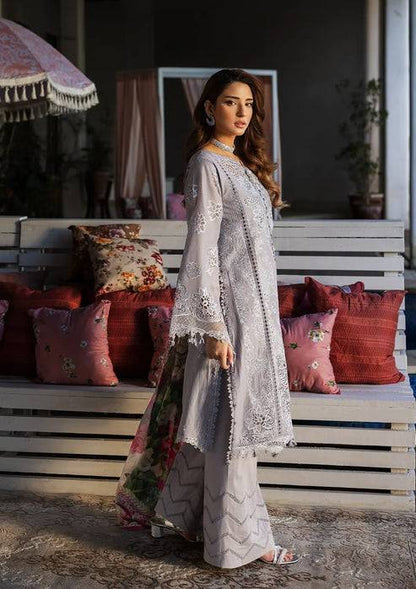 Kahf Premium | Luxury Lawn 25 | KLR-04 Lilia by Maria Faisal - Registered Vendor of : Kahf Premium - type : Ladies Clothes - 100% original wedding dresses