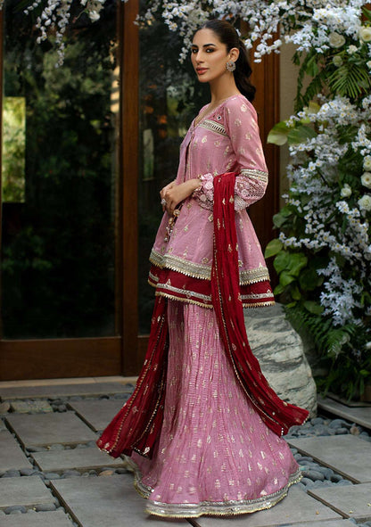 Layla Chatoor | Luxury Pret | Peplum Angrakha Top - Luxury Dress - available at Maria Faisal in UK and USA.