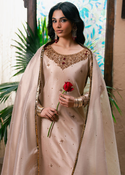 Haseens | Dastakh Pret | Riffat - Dress - available at Maria Faisal in UK and USA.