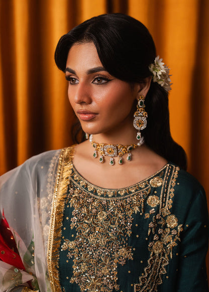 Haseens | Dastakh Pret | Tehwaara - Dress - available at Maria Faisal in UK and USA.