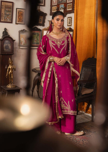 Haseens | Dastakh Pret | Foshina - Dress - available at Maria Faisal in UK and USA.