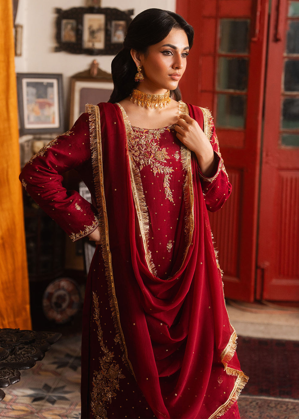 Haseens | Dastakh  Pret |Mehrban - Dress - available at Maria Faisal in UK and USA.