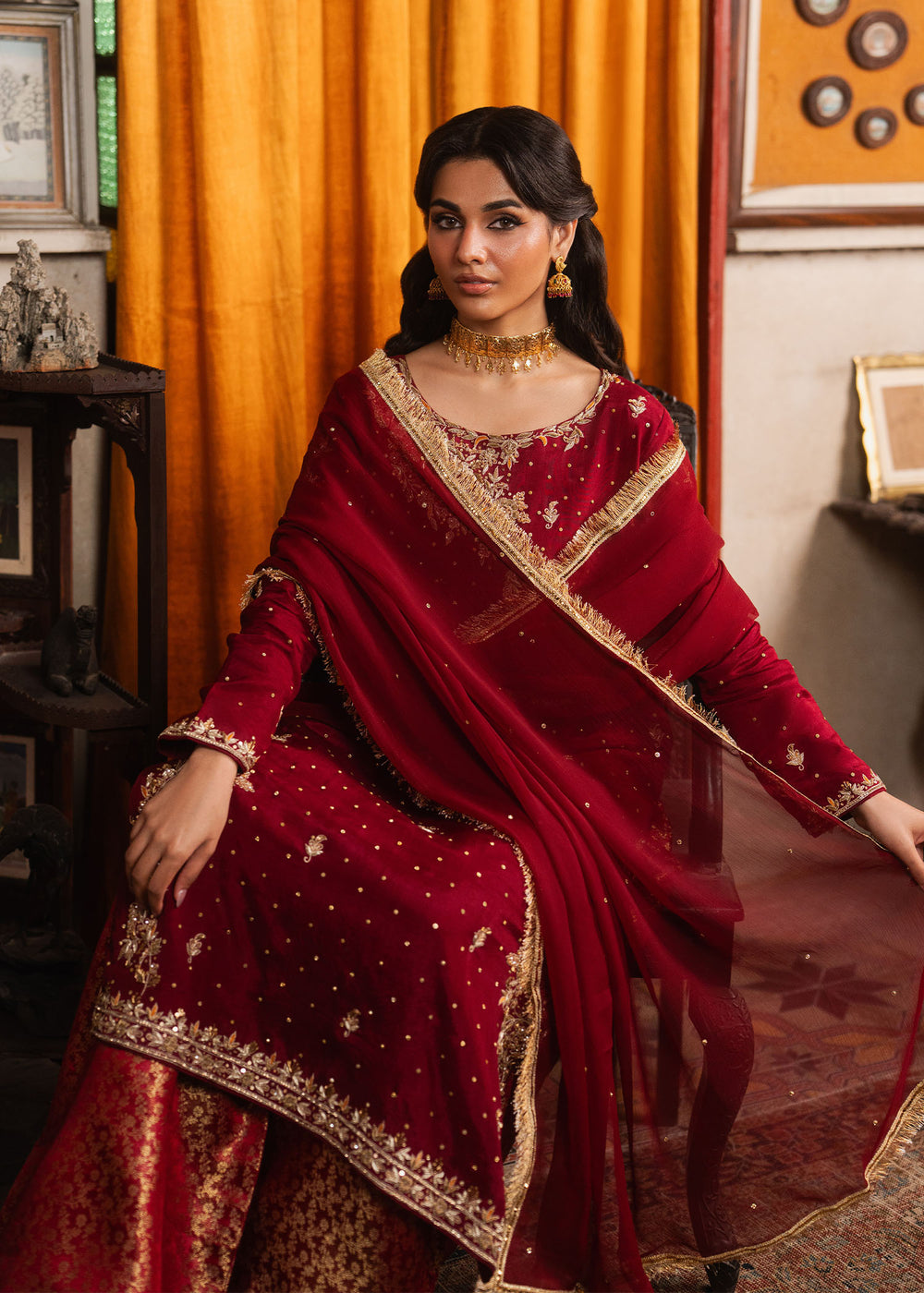 Haseens | Dastakh  Pret |Mehrban - Dress - available at Maria Faisal in UK and USA.