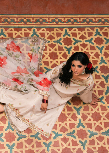 Haseens | Dastakh Pret | Sarapa - Dress - available at Maria Faisal in UK and USA.